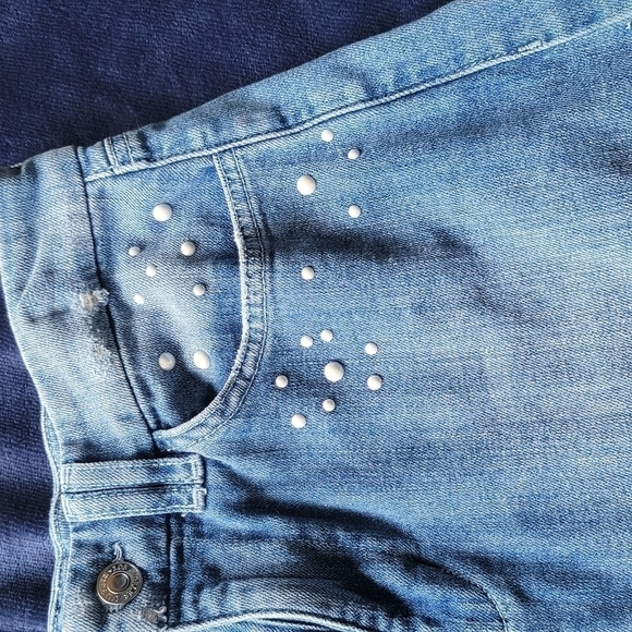 Guess mini flare distressed denim skirt - Picture 3 of 7